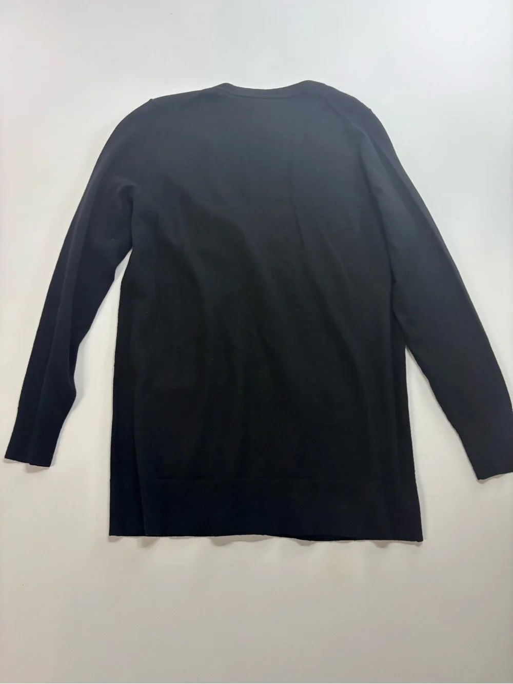 Banana Republic Extra-Fine Merino Long Cardigan Sweater Size Medium True Black